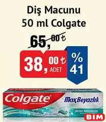 COLGATE DİŞ MACUNU 50 ML